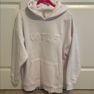 TLF White Hoodie Sweatshirt